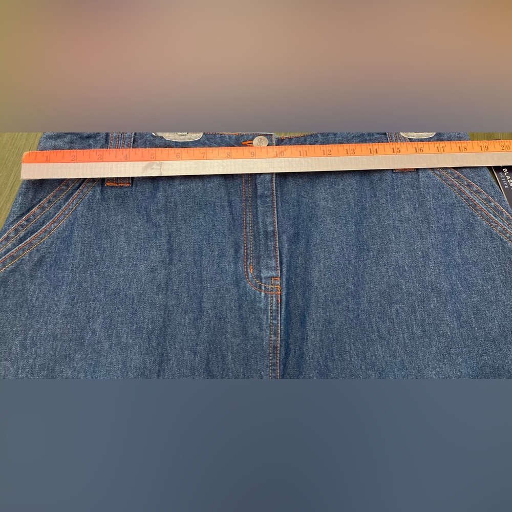 NWT Vintage Bill Blass 16 Petite Denim Skirt - Picture 9 of 10